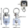 thumbnail image 3 of 20-pack metal track rollers, curtain track, slide, curtain rollers, curtain track rollers, curtain, 3 of 5