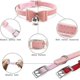 thumbnail image 4 of Adjustable, Soft and Safe Velvet Cat Collar with Bell and Double Bow Tie (Black), 4 of 5