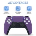 thumbnail image 3 of Skin Sticker for PS5 Slim / Pro / Standard Disc / Digital Edition Console and Controllers Decals for PlayStation 5 Dark Lavender, 3 of 5