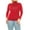 Red, variant on Women's Plus Size Casual Fitted Long Sleeve Solid Turtleneck Sweater Tops