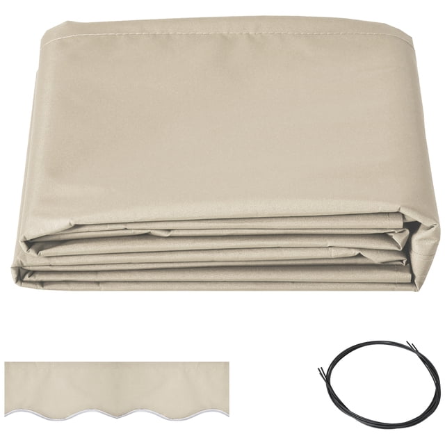 Outsunny Toile de Remplacement pour Auvent Rétractable 9'x8' Housse d'Auvent Extérieur