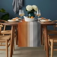 thumbnail image 2 of Burnt Orange Gray Ombre Table Runner - 72 Inch Long, Kitchen Dining Table Runner Dresser Scarves, Vintage Farmhouse Wooden Farmhouse Decor for Coffee Tables Wedding Party Banquet, 2 of 8
