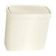 thumbnail image 2 of Cubo de basura delgado con tapa a presión, ligero y apto para inodoro. Crema blanca, 2 of 9