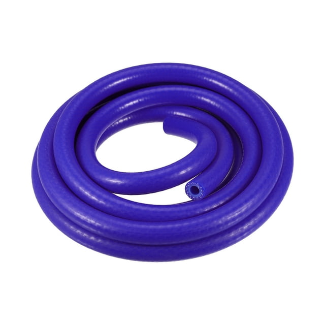 Coche Silicona Vacío Tubería Unique Bargains Línea Azul ID 6 mm 9.84 Pies