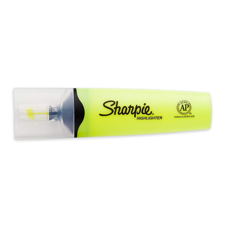 Clear View Highlighters, Chisel Tip, Yellow, 3 Pack photo 2