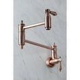 thumbnail image 3 of Kingston Brass KS310BALAC Heirloom Wall Mount Pot Filler Faucet, Antique Copper, 3 of 8