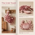 thumbnail image 3 of REGALWOVEN Cute Animal Chenille Hanging Hand Towels, Cartoon Fuzzy Ball Hand Towel, Soft Absorbent Decorative Bathroom Towels 1 Pc Indian Red 9" x 12", 3 of 7