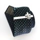thumbnail image 2 of Pinza para corbata con flores para hombre (plata) - Regalo de boda de negocios de acero inoxidable de tamaño regular, 2 of 5