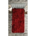 thumbnail image 3 of Ambesonne Abstract Quilted Bedspread Set 2 Pcs, Grungy Abstract Design, Twin Size, Black Red, 3 of 3