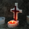 thumbnail image 3 of Novedad, portavelas cruzado, moldes de resina, candelabro de silicona, molde de fundición de epoxi, moldes de fundición de resina para fabricación de joyas, 3 of 5