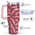 thumbnail image 3 of 40oz Cute Colorful Axolotl Stainless Steel Flip Straw Tumbler Spill Proof Travel Cup Double Wall Vacuum Insulated Coffee Mug with Top Handle, 3 of 6