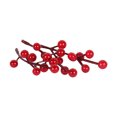 thumbnail image 3 of Naiovety Craft Mixed Red Artificial Flower Cherry Stamen Berries Bundle DIY Christmas Wedding Cake Caja de regalo Decoración Flores artificiales Tipo17 5 piezas Naiovety HA002022-17, 3 of 5