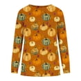 thumbnail image 4 of Chandails en Molleton Pulls Décontractés Confortables Tenues de Mode Automne 2023 Vêtements Décontractés pour Femmes Col Rond Manches Longues Mode Imprimée Chandail à Capuchon Sans Capuche, 4 of 5
