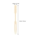 thumbnail image 2 of WHAMVOX Bamboo Appetizer Forks for Parties and Weddings Stylish Mini Forks for Cheese Board Fondue Fruit Dessert 200PCS, 2 of 8