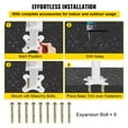 thumbnail image 6 of VEVOR Outdoor Stair Railing Kit, 5 ft Handrails 0-5 Steps, Adjustable Angle White Aluminum Stair Hand rail for The Elderly, Handrails For Outdoor Steps, 6 of 9