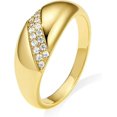 thumbnail image 1 of HSHDLDF Chunky Rings for Women 18K Gold Plated Simple Domed Statement Rings Stackable Thick Band Silver/Gold Plated Ring Minimalist Signet Ring Size 5 to 9, 1 of 6