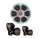 thumbnail image 4 of Máquina de boxeo con música, entrenador de boxeo con objetivo de pared para ejercicio práctico en interiores Guantes blancos y negros, 4 of 8