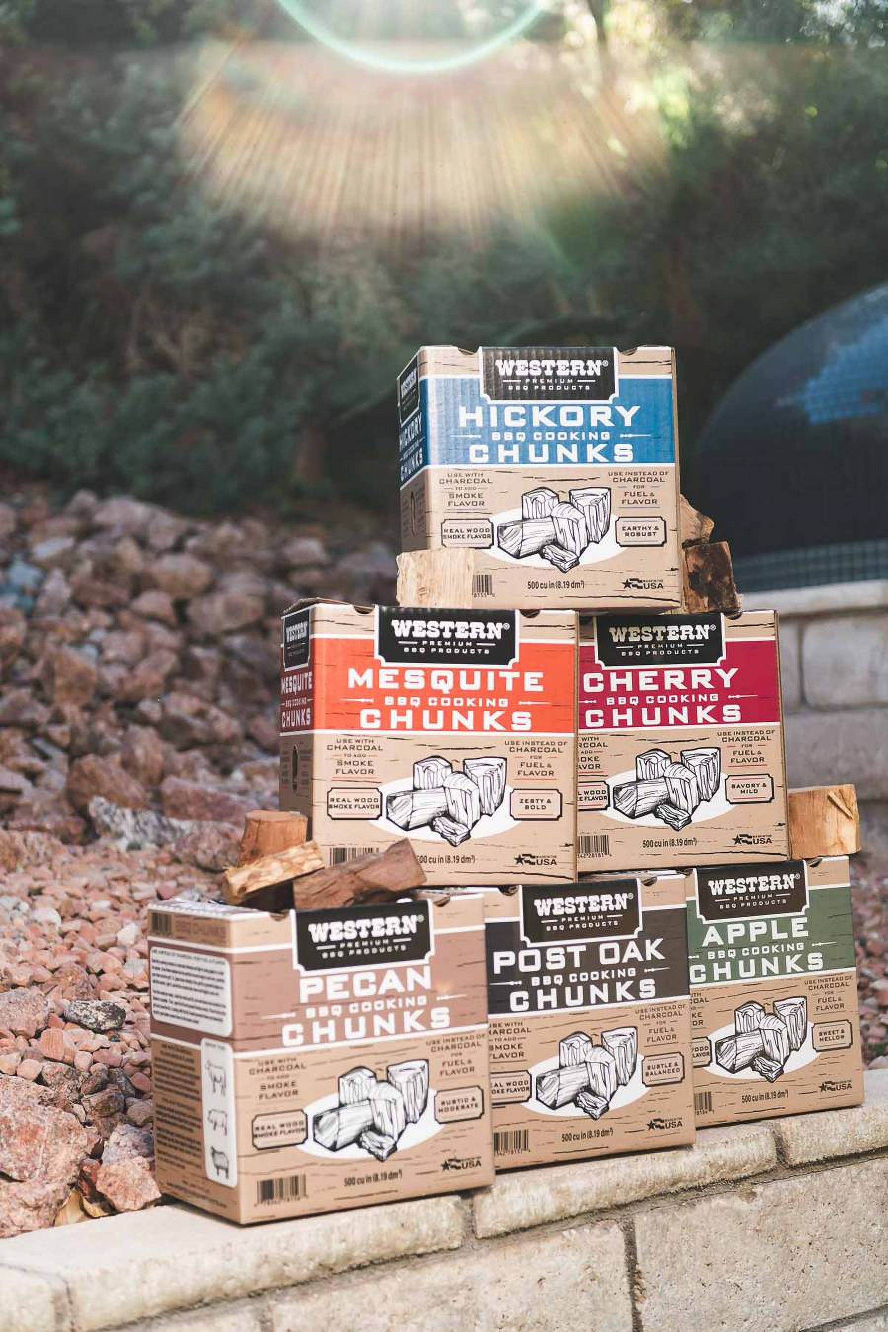 Western Premium Cherry BBQ Smoking Wood Chunks photo 6