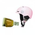 thumbnail image 1 of Abbraccia Casco de esquí adulto unisex, gafas integradas, doble tabla, visera pequeña, accesorio deportivo de invierno., 1 of 6