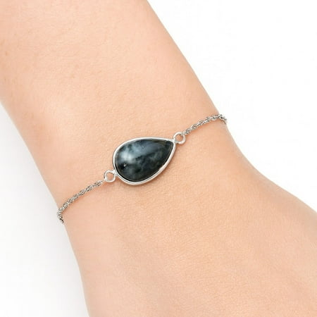Natural Ocean Jasper - Madagascar 925 Sterling Silver Bracelet Jewelry SDB2963