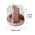 thumbnail image 3 of TUTUnaumb Rotary Makeup Brush Storage Container Office Desktop Pen Container Storage Storage Containers-Pink, 3 of 3