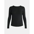 thumbnail image 3 of No Boundaries Crewneck Tee with Long Sleeves, Women's & Women's Plus XXS-4X, 3 of 3