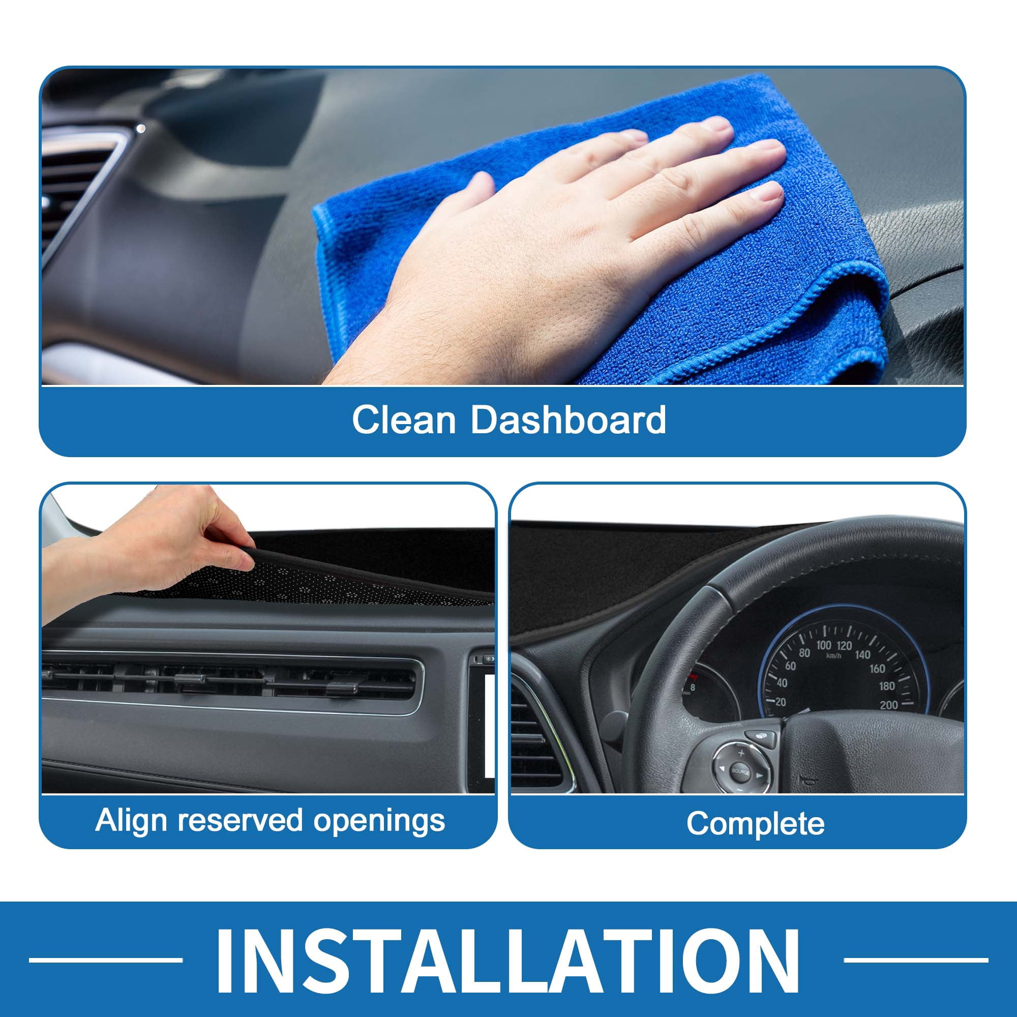 Unique Bargains Dash Cover Non-Slip Mat for Land Rover LR2 Freelander 2 2007-2014