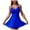 Blue, variant on felwors Women's One Piece Swimsuit Ruched Tummy Control Bathing Suit DeepV Neck Slimming Swimwear(Wine, XXL)