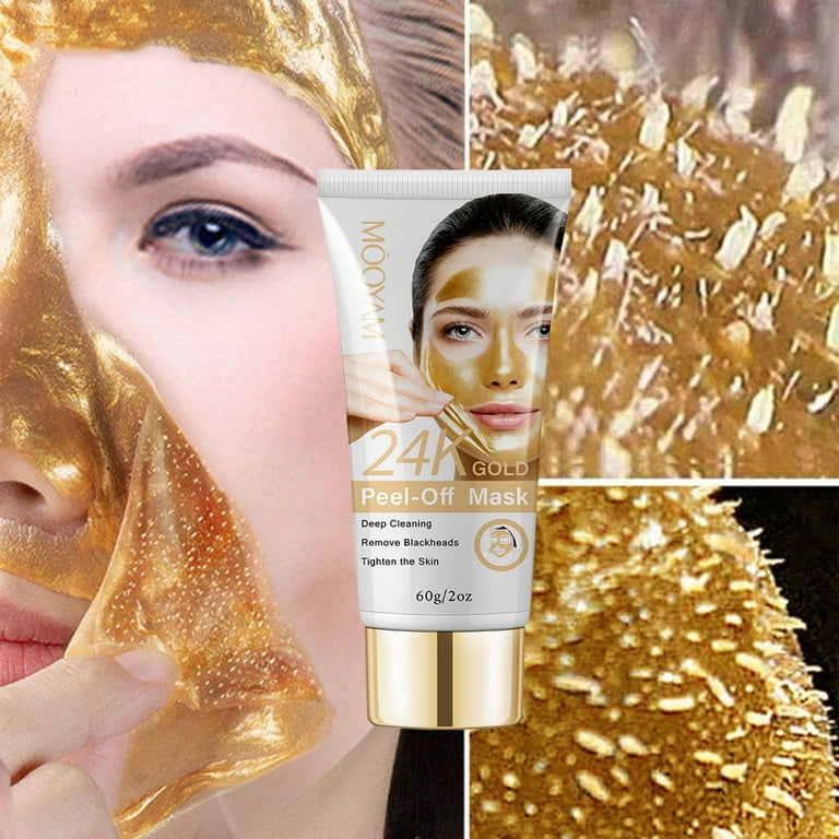 Mooyam, Gold Peel Off Face Mask, 2 Pack, Blackhead Remover
