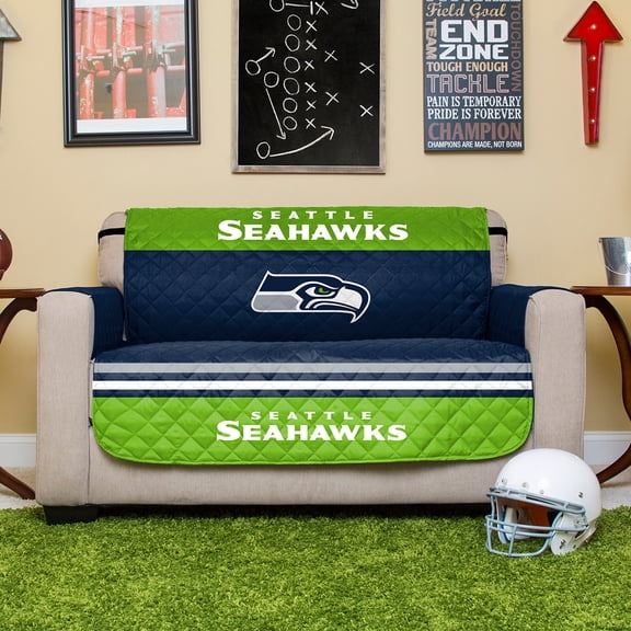 Blue Seattle Seahawks Love Seat Protector