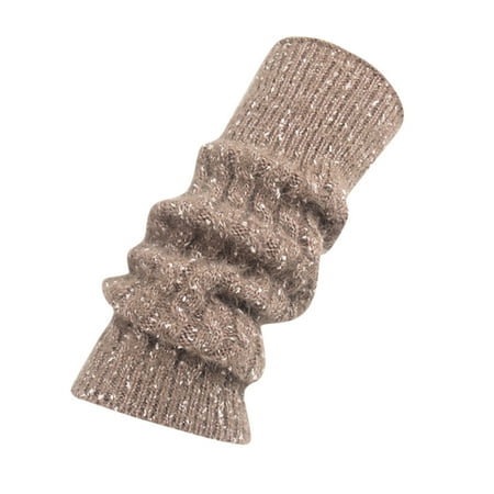 

Labakihah ankle socks Women Ladies Winter Leg Warmers Cable Knit Knitted Crochet Socks Wool Leggings Coffee