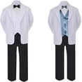 thumbnail image 2 of New Boys Satin Vest only Baby Toddler Formal Party Boy Suit Tuxedo 23 Color S-7, 2 of 3