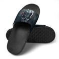 thumbnail image 4 of GZHJMY Stylish Slides for Women Men, Skull and Crossbones American Past Flag Soft Flexible Slip-on Sandals Slippers, 4 of 7