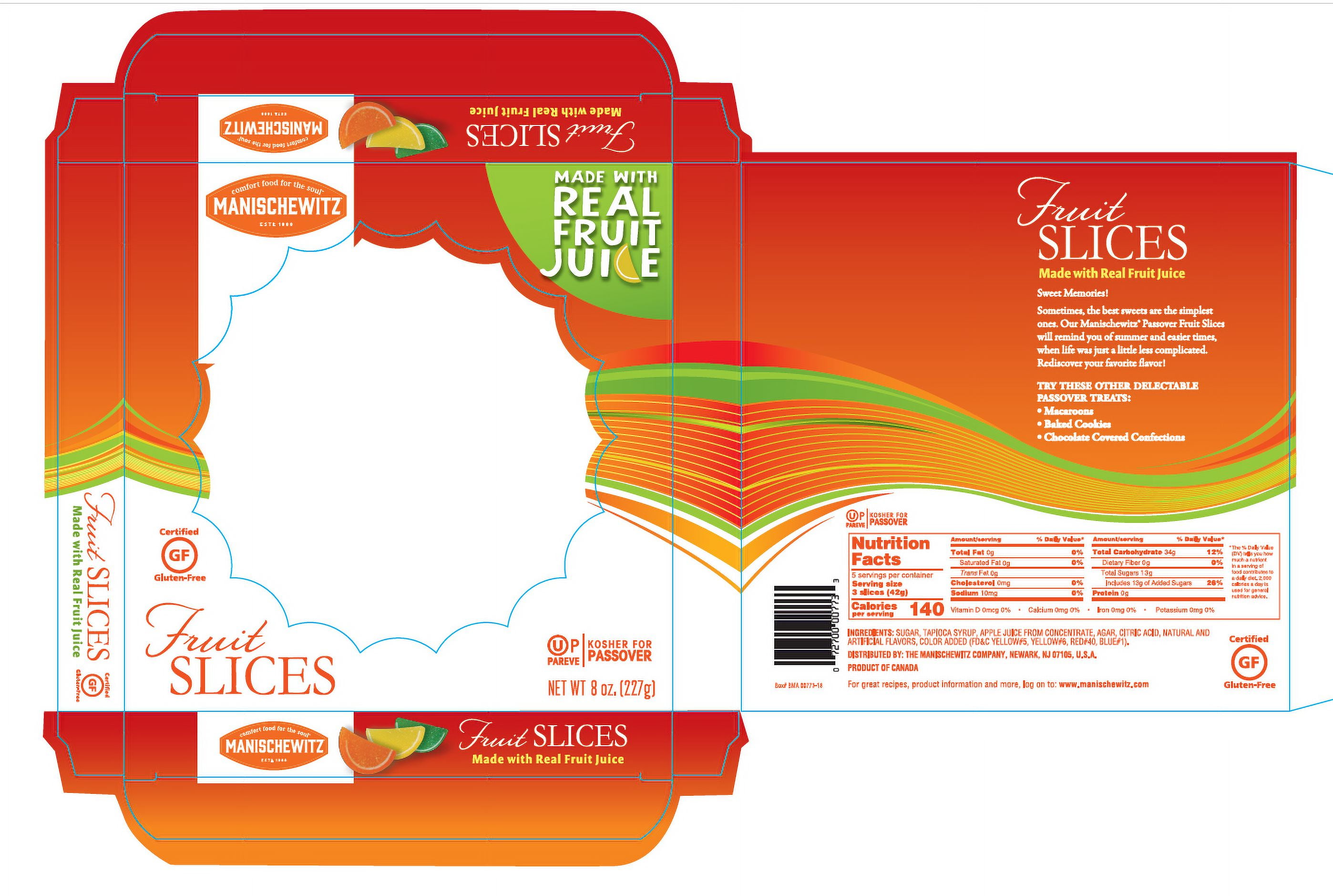 E-MANISCHEWITZ FRUIT SLICES