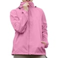 thumbnail image 2 of ChicHaven Women's Hooded Rain jacket Waterproof Lined Raincoat Windbreaker Great for Outdoor Trench Style and Travel Pink L, 2 of 5