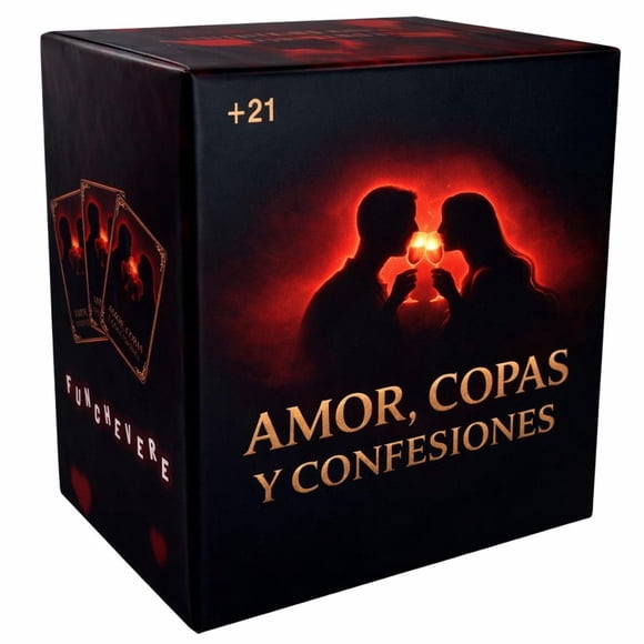 Juego de cartas para parejas Amor, Copas y Confesiones de Funchevere