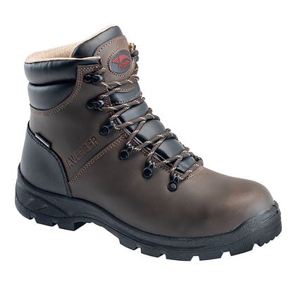 FSI FOOTWEAR SPECIALTIES INTERNATIONAL NAUTILUS Avenger Men's 6" Builder Steel Toe EH Work Boots Brown - A8225