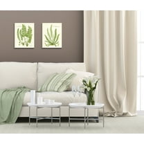 Gango Home Decor Vintage Fern I & II; Two 12x16in Hand-Stretched Canvases