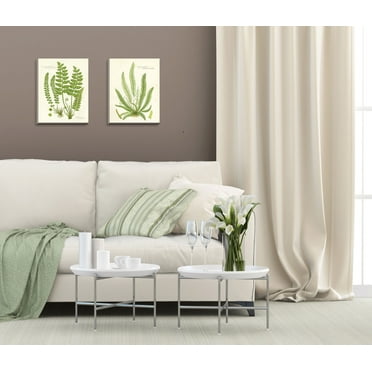 Gango Home Decor Vintage Fern I & II; Two 12x16in Hand-Stretched Canvases