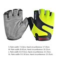 thumbnail image 4 of Naiovety Guantes deportivos de marca de medio dedo, guantes de bicicleta Unisex, guantes de esponja para deportes de ciclismo, guantes transpirables para Ciclismo verde fluorescente S Naiovety HW4064-17, 4 of 5
