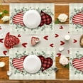 thumbnail image 6 of chaungfeng Love Heart Placemats, 12x18 Inch Seasonal Table Mats for Party Kitchen Dining Decoration, Valentine's Day Themed Party Supply, 6 of 6