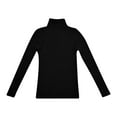 thumbnail image 6 of RMGVDSD Women's Turtleneck Long Sleeve Sweaters Autumn Winter Casual Basic Thermal Underwear Tops Solid Color Casual Basic Sweater Clothes /Black, 6 of 9