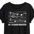 thumbnail image 3 of Star Wars - The Mandalorian N1 Starfighter  - Womens Oversized Graphic T-Shirt, 3 of 5