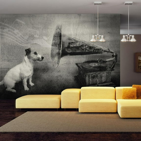 Tiptophomedecor Animal Wallpaper Wall Mural - Dog's Melodies