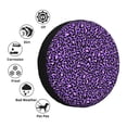 thumbnail image 4 of Fotbe Purple Leopard Funda de Llanta de Repuesto con Estampado, Engrosada, Ajuste Universal para Jeep, Remolque, RV, SUV, Camión-16 inch, 4 of 6