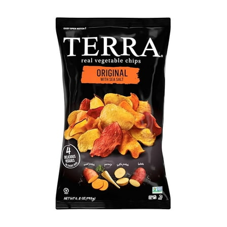 Terra Vegetable Chips, Original Chips with Sea Salt, 6.8 Oz ( Pack of 2 )