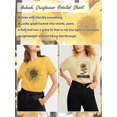 thumbnail image 6 of Anbech Sunflower Shirts for Women Graphic Tee Ladies Patriotic Tee Shirt Christian Top Short Sleeve, 6 of 7