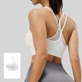 thumbnail image 7 of YFNNUP Wireless Bra for Women Seamlesss Sport Bralettes Full Coverage Bras Comfortable Gym Athletic Bralette White XXL, 7 of 7