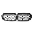 thumbnail image 1 of Amdohai Car Front Grille Grill Mesh Net Trim Strip Cover Double Line Replacement for BMW X3 X4 F25 F26 2014-2017, 1 of 8