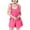 Hot Pink, variant on ZACPNCV Girls Overall Shorts Sleeveless Jumpsuits Cotton Linen Short Overalls Teen Girls Shortalls Adjustable Straps Romper Beige 5-6 Years